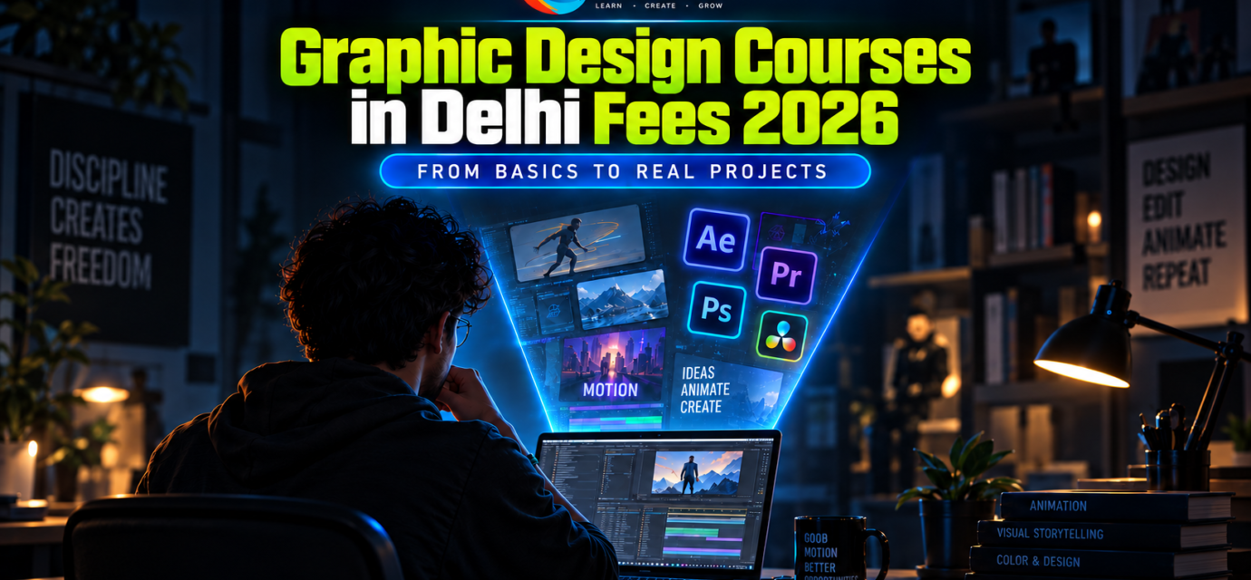 Graphic design courses in Delhi fees 2026
