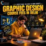 Students learning graphic design at Cinemac Animations Nirman Vihar Delhi