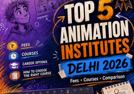 Top 5 animation institutes in Delhi 2026 with fees and courses