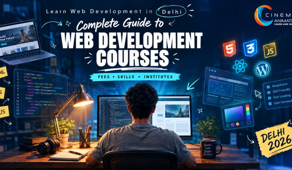 Web development course in Delhi guide covering fees, skills and institutes in 2026